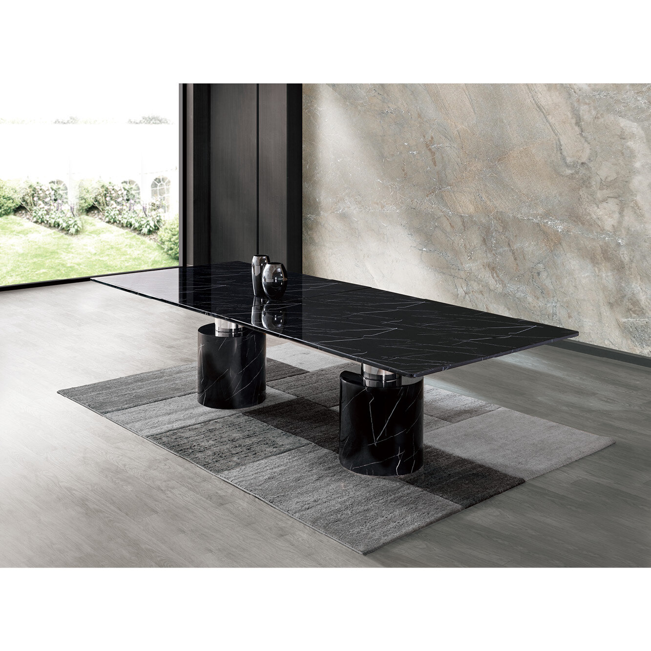 Orren Ellis Safeya Marble Dining Table & Reviews | Wayfair